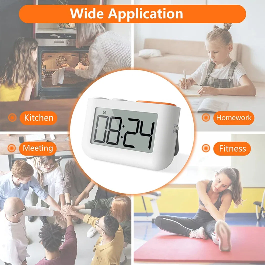 Promote Gift ABS Plastic Kitchen Cooking Timer with Adsorption Magnet