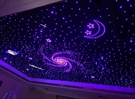 Custom Made Various Lighting Effect Fiber Optic Star Ceiling Panel Tiles