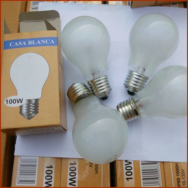 General E27 B22 Base A55 220V 75W 100W Clear Frosted Incandescent Light Bulbs