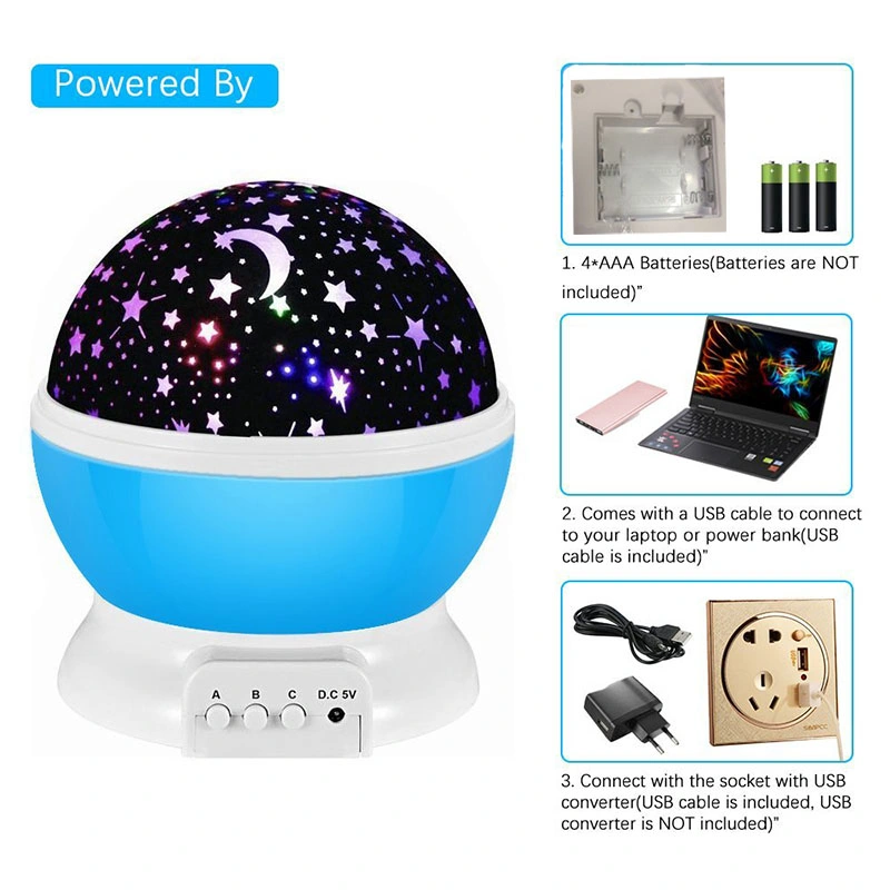 Galaxy Projector Starry Sky Rotating LED Night Light