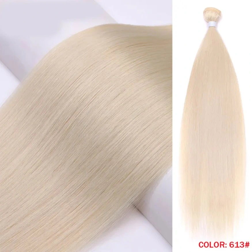 For Women Sleek Wholesale Vendor Straight Blond Ombre Synthetic Hair Extension