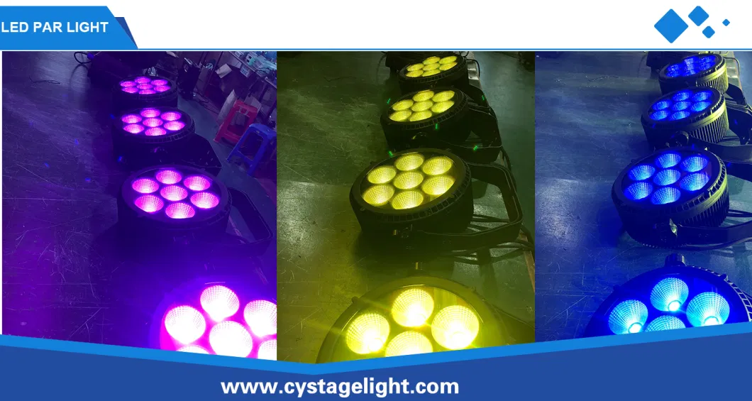 High-Brightness IP65 7*25W 5in1 Red/Green/Blue/White/Amber LED PAR Can Stage/DJ/Disco/Outdoor/Wedding/Christmas Lighting