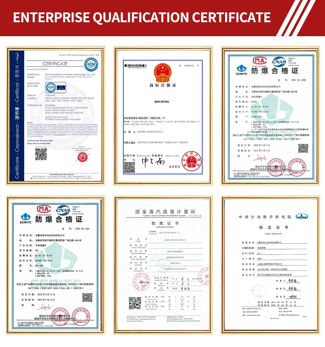 Intelligent Gas Vortex Flowmeter Water Vapor Flow Meter Compressed Air Nitrogen Hydrogen Gas Mixture