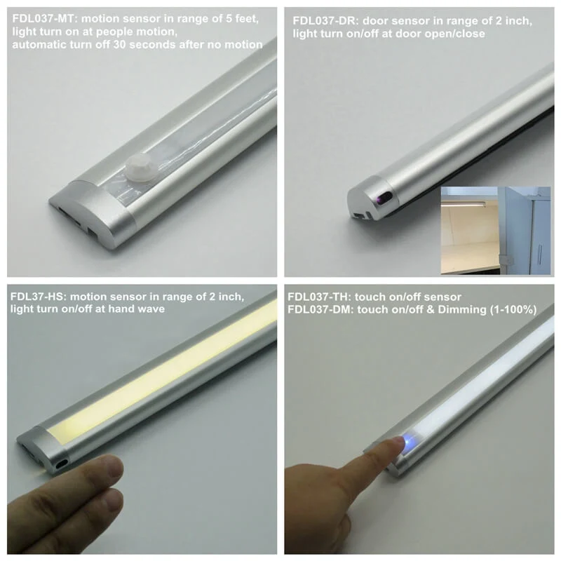 DC 12V Hardwired LED Under Cabinet Task Lighting