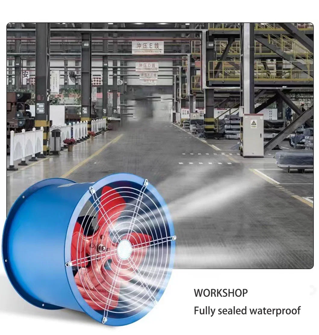 Good Quality Low Noise High Air Volume Commercial Factory Fixed Ventilation Fan