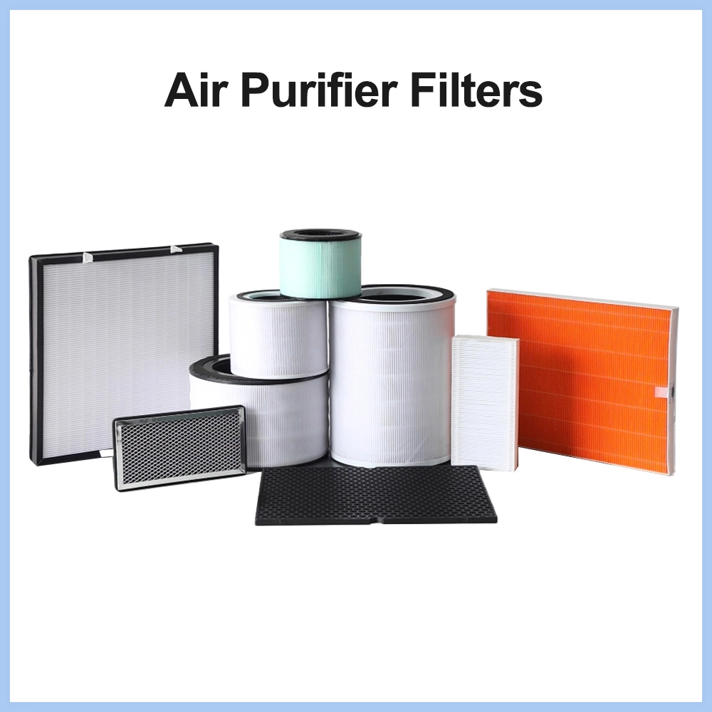 OEM ODM Customized Activated Carbon Cartridge Panel Air HEPA Filter for Air Purifier Parts