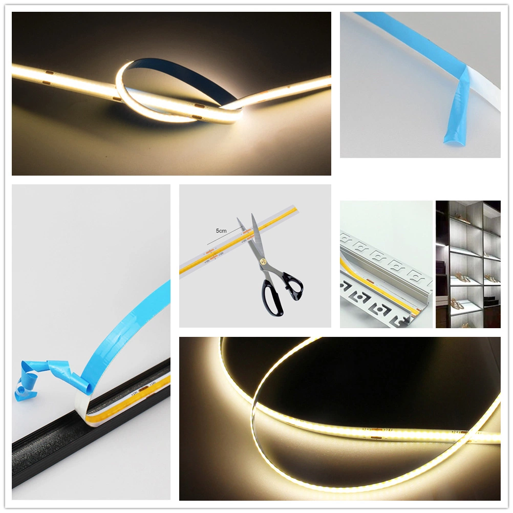 Popular 180 Degree View 2700K-6500K CCT Linear Light Free Cut Dotless Ambient COB Lighting