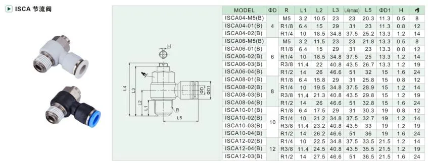 Speed Controller Air Flow Speed Control Valve Pneumatic Throttle Valve