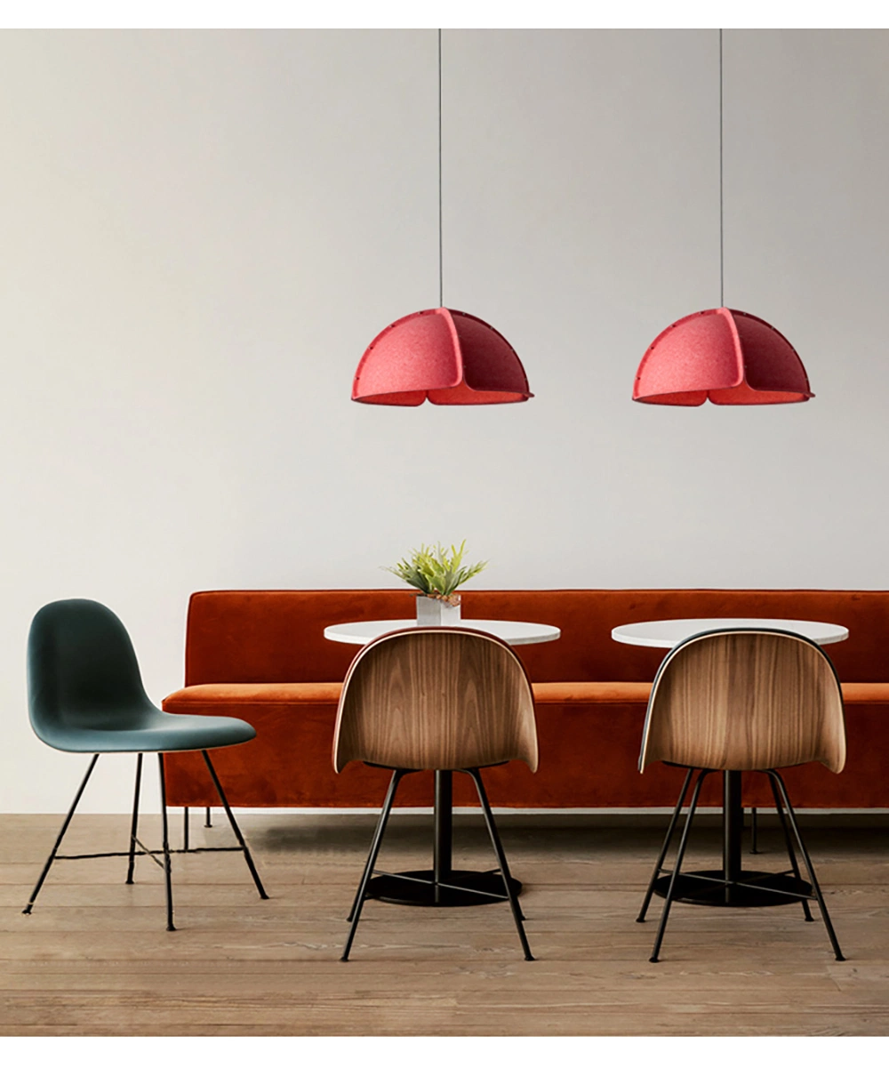 Molded Pet Felt Luxury Office or Restaurant Ceiling Lamp Chandelier Lighting in Scandinavian Design