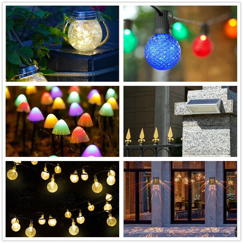 50LED Novelty New Year Mason Jar Solar Decorative LED Light for Home