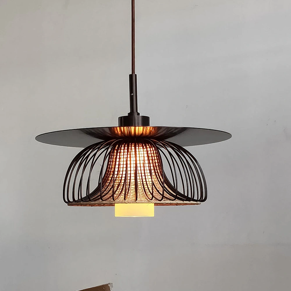 Black Metal Classic Traditional Lantern Lamp Chandelier Pendant Lighting for Kitchen Living Room