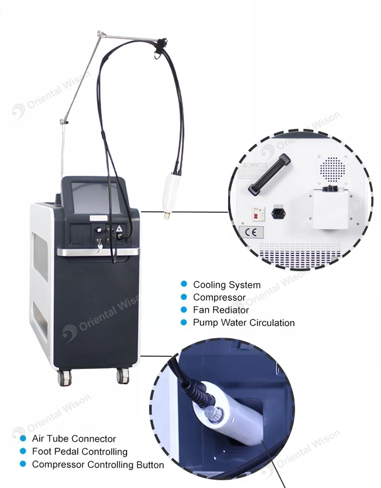 Alexandrite Lase Cooling Fiber Conducted Laser 755nm Alexandrite 1064nm ND YAG with for Permanent Hair Removal Laser Machine