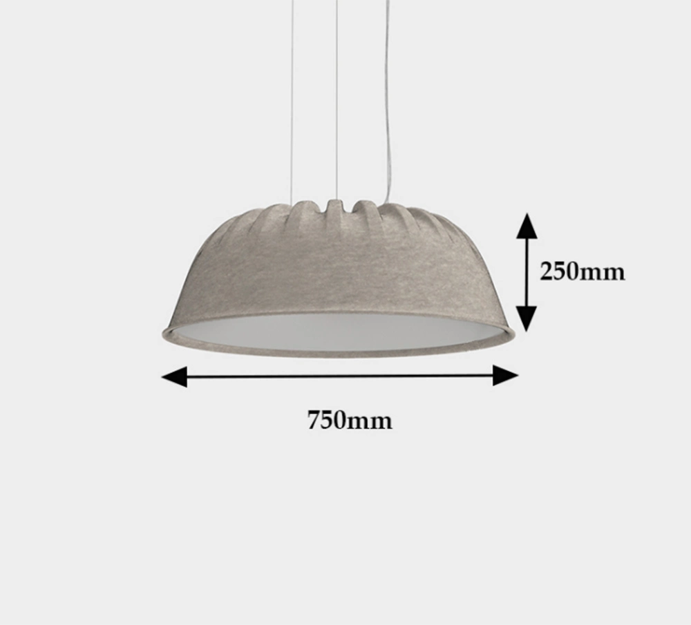 2024 Office Furniture Sound Absorption Acoustic Pet Felt Pendant Lighting