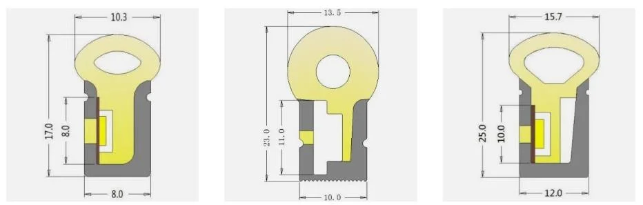 360 Piexl Dia25 23mm 24V RGB IC Neon Flex LED Light