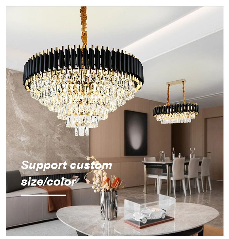 Modern Luxury LED Crystal White Chandelier Ceiling Lustre Crystal Crystal Ball Pendant Hanging Lamp Kitchen Lighting Fixtures