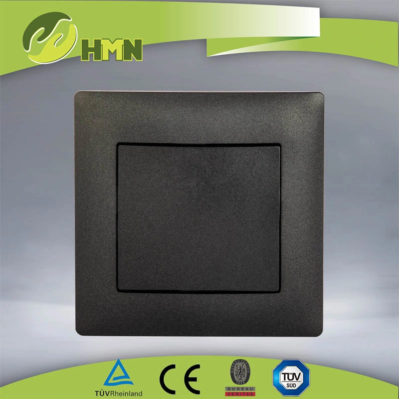 EU standard PC material decorative panel Blind cover switch for black color