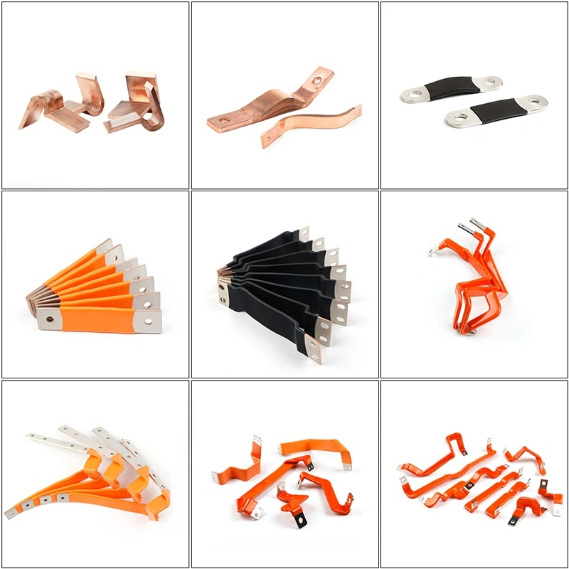 Power Components Copper Busbars Transformer Bonds Flexible Conductor Braids