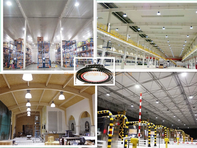 150lm/W IP65 Industrial 200W LED Ceiling Warehouse UFO High Bay Lighting