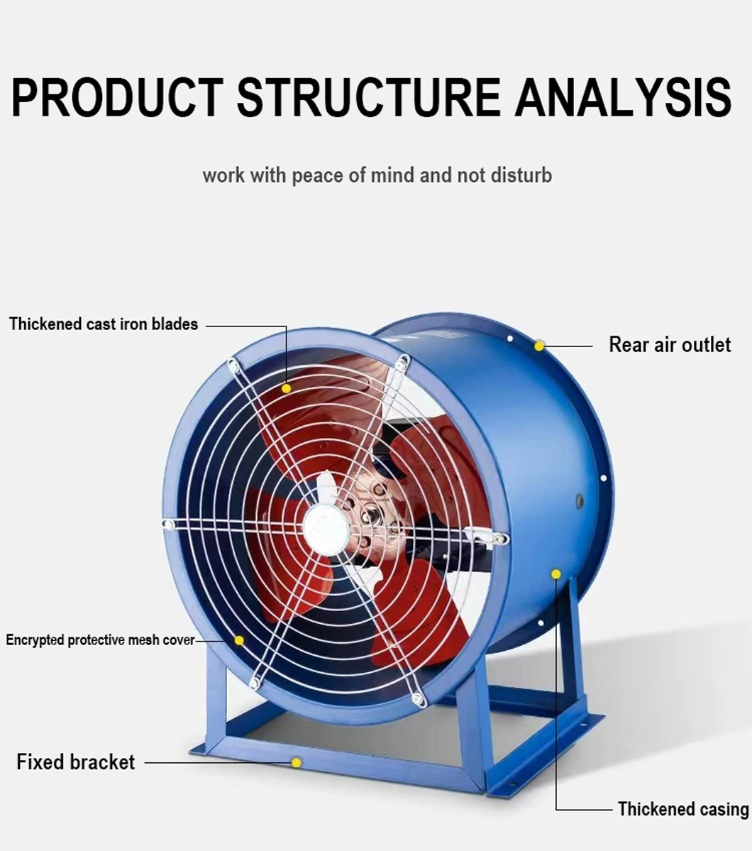 Good Quality Low Noise High Air Volume Commercial Factory Fixed Ventilation Fan