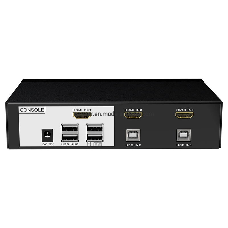4 Port DVI Kvm Switch with Wireless USB Keyboard and Mouse