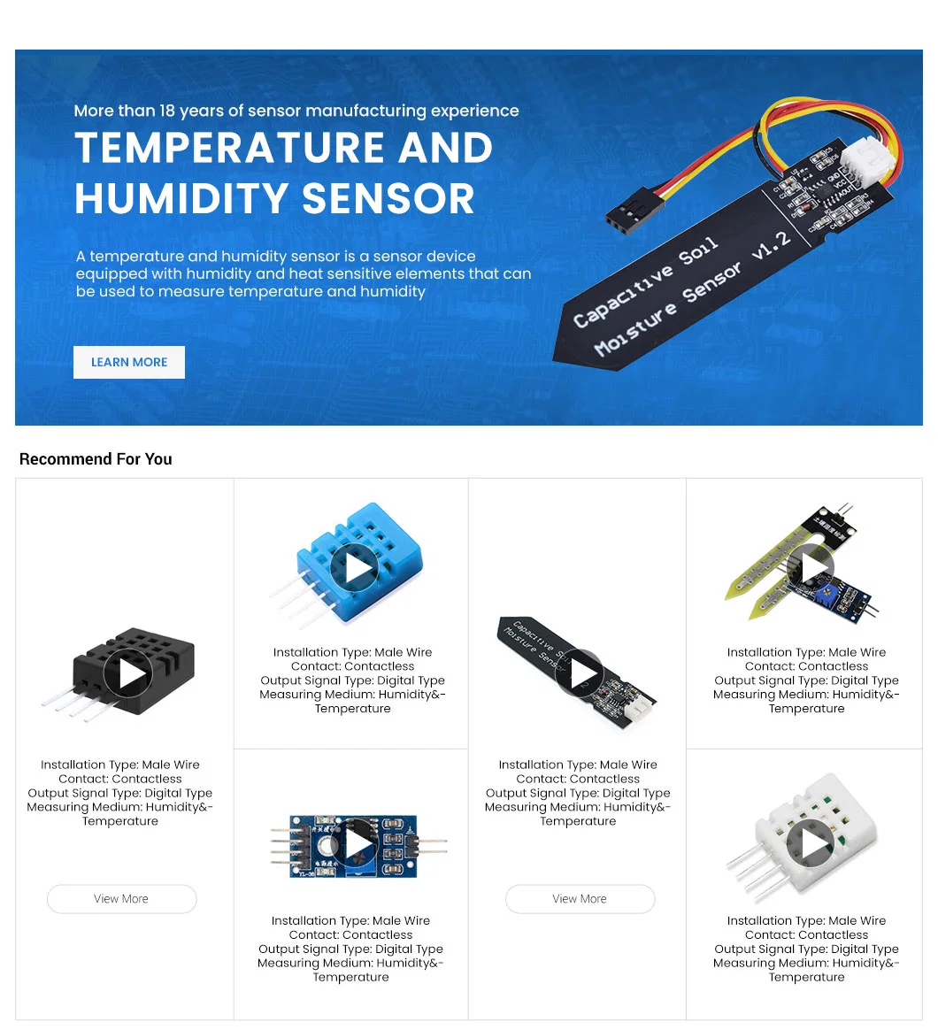 Haiwang Hr002 Temperature Humidity Sensor 24VAC China Hr002 Humidity Sensor Box Manufacturing High-Quality Hr002 Temperatur and Humidity Sensor Outdoor Iot