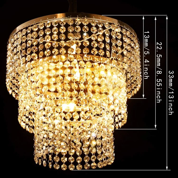 Jlc3306 Modern K9 Crystal Chandelier Pendant Lighting Fixture for Dining Room