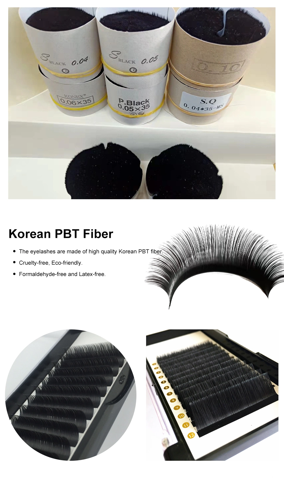 Individual Eyelashes Tray Lash Extensions Silk Eyelashes Individual Eyelash Extensions