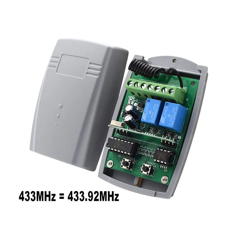 433MHz 12V/24V Universal Wireless Remote Control Switch for Fixed Code and Rolling Code Remote Control Receiver