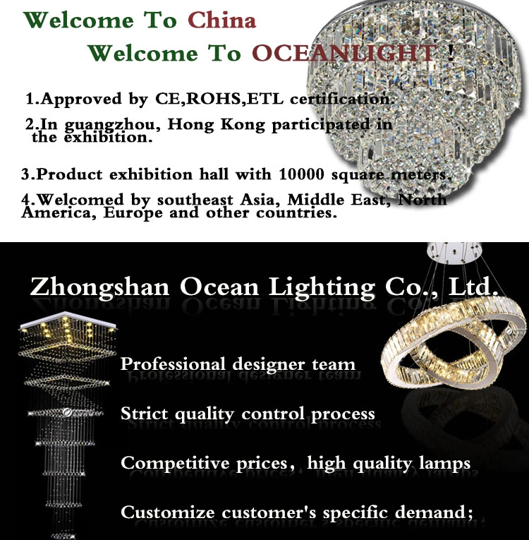 Contemporary Crystal Chandelier Hanging Drop Lighting (ODF9526/30)