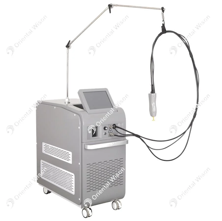 Alexandrite 755nm 1064nm ND YAG Laser Permanent Hair Removal Veins Removal Laser Conducted by Fiber