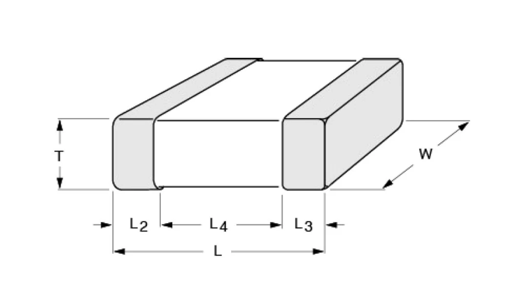 Yageo CC1206KKX7R9BB105 105K-50V-X7R-1206 Multilayer Ceramic Capacitors