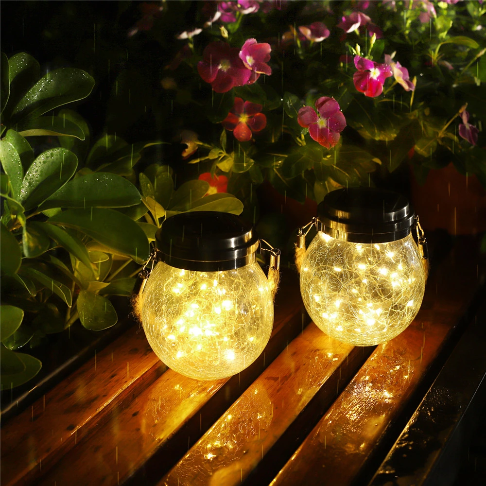 50LED Novelty New Year Mason Jar Solar Decorative LED Light for Home