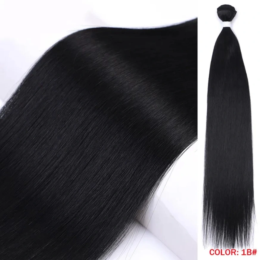 For Women Sleek Wholesale Vendor Straight Blond Ombre Synthetic Hair Extension