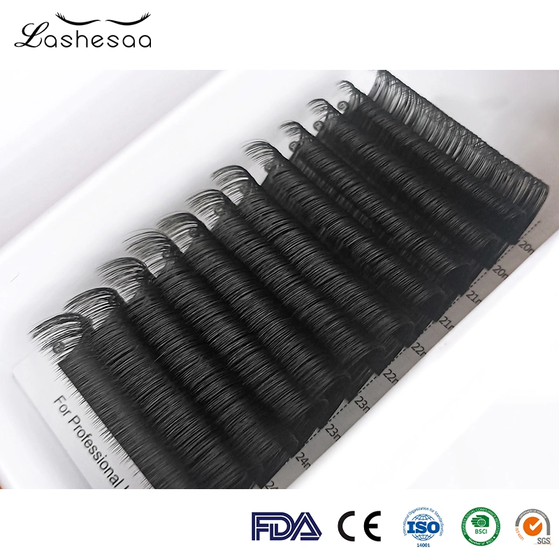 Mengfan China Fan Eyelashes Mink Lashes Factory Private Label Faux Mink Eyelash Extensions Individual Eyelash Extension Matte Cosmetic Eyelashes Extension