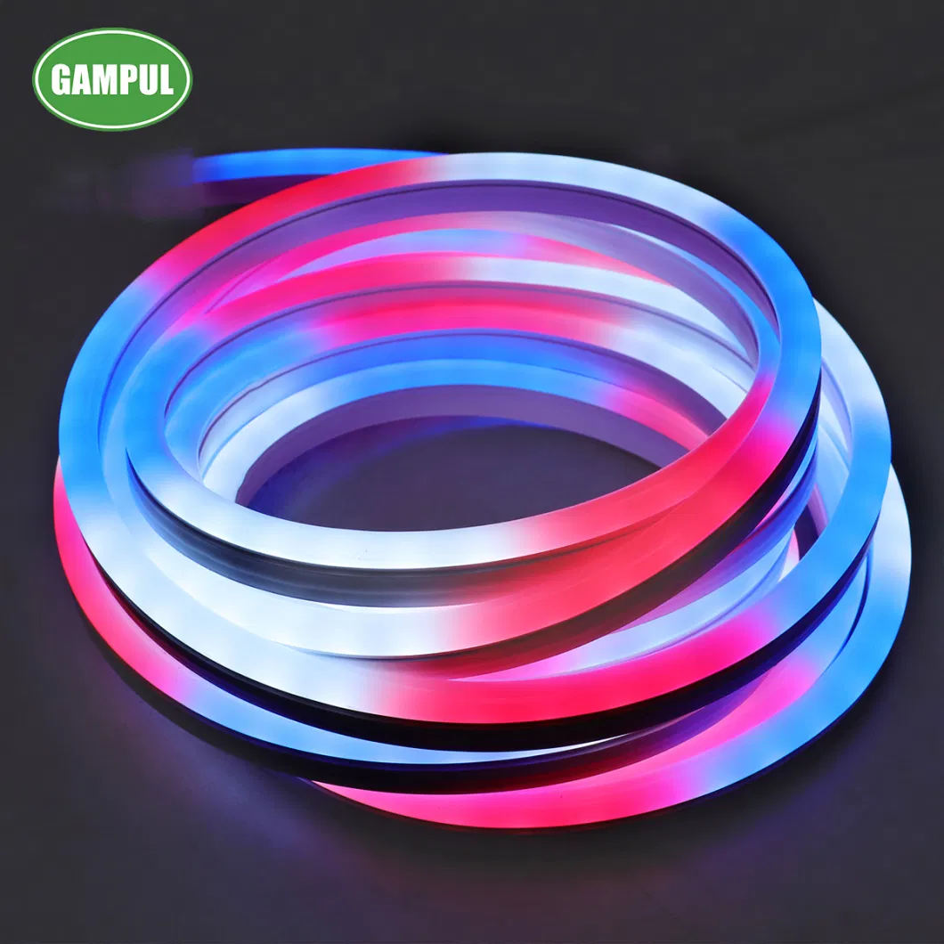 5m RGB LED Neon Strip Smart Flexible Lighting Chasing 60W IP65 PVC Body for Indoor/ Garden Blue/ Green/ Yellow CCT