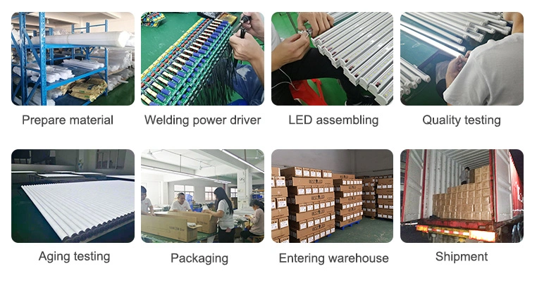 LED Factory Workshop Parking Lot Integrated Purification Ceiling Lamp Light Tube