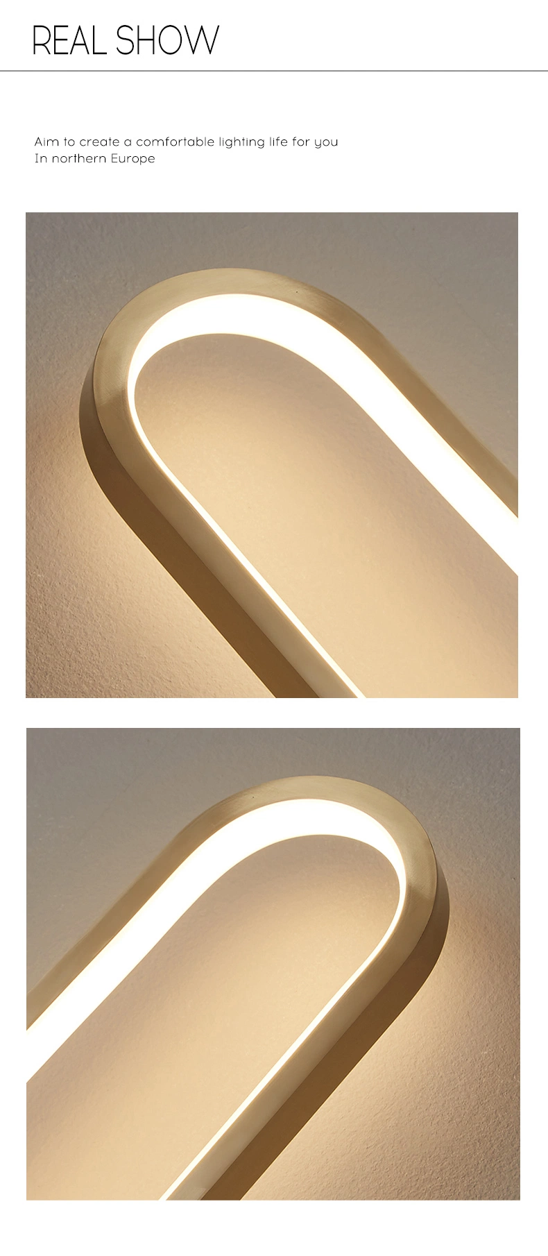 LED Wall Lamp Long Wall Light for Bedroom Living Room