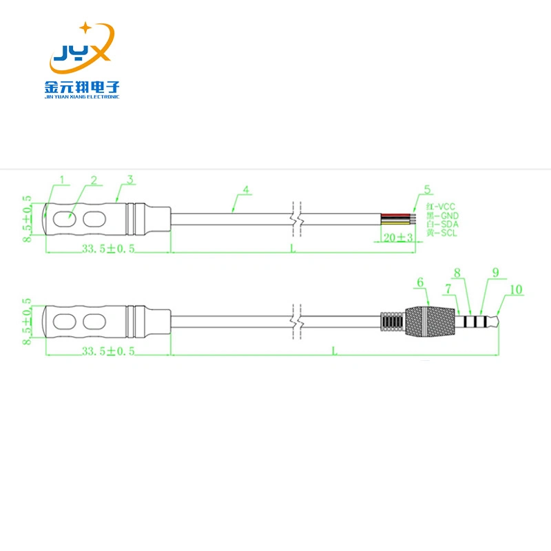 Sht31 Sht35 RS485 Sht40 Sht20 Sht30 4-20mA0-10V Humidity and Temperature Sensor J-556