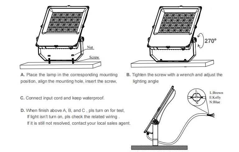 Factory Price 100W 150W 200W 300W 400W Sport Filed Outdoor Stadium Garden Landscape Tennis Court Yard IP66 Waterproof Dustproof Roadway Square LED Flood Light