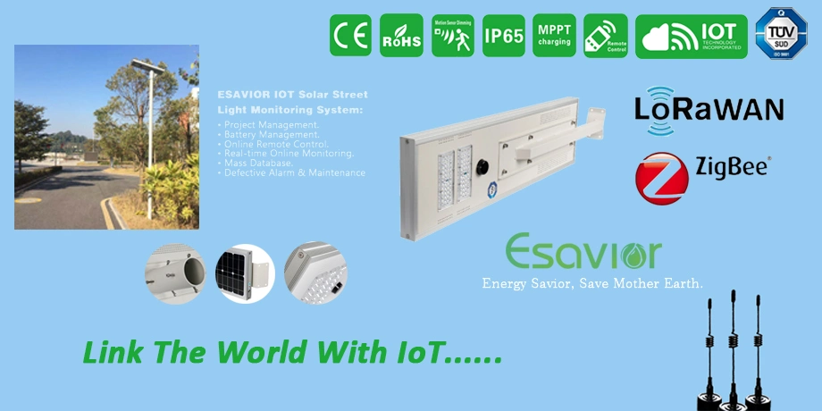 Esavior Green Energy High Brightness All in One Solar Street Light Manufacturer Integrated Solar LED Lighting