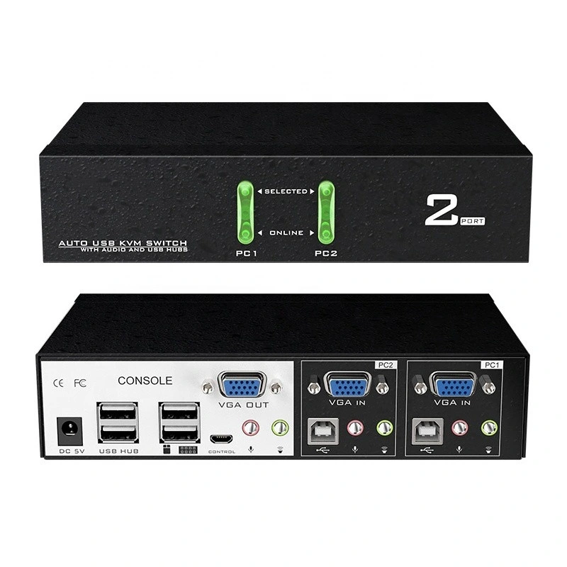 CCTV USB 4 Port DVI Kvm Switch