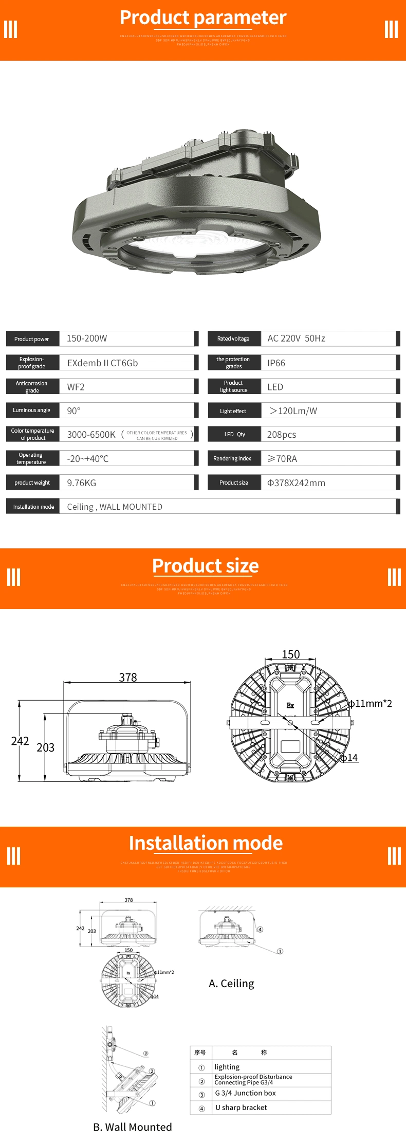 Class I Division II Hazardous Locations Luminaires Warehouse Lighting