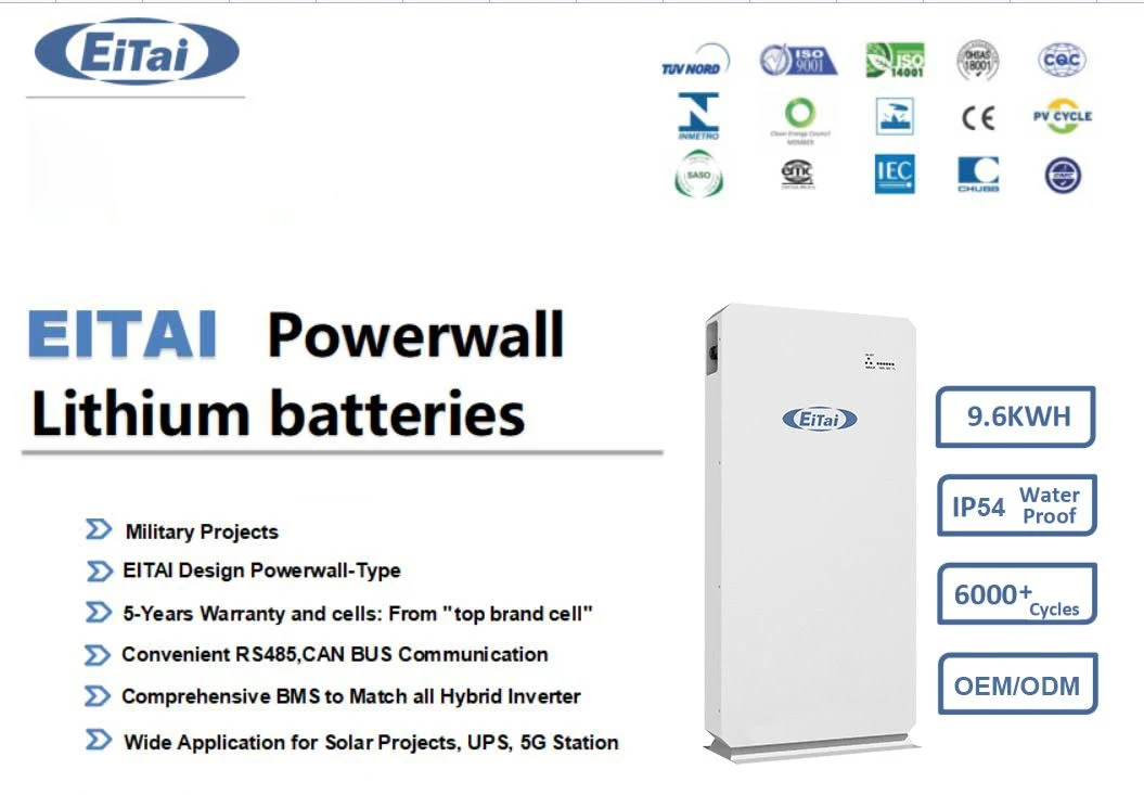 Eitai Solar Deep Cycle Powerwall Lithium Ion 51.2V 48V 200ah LiFePO4 Battery