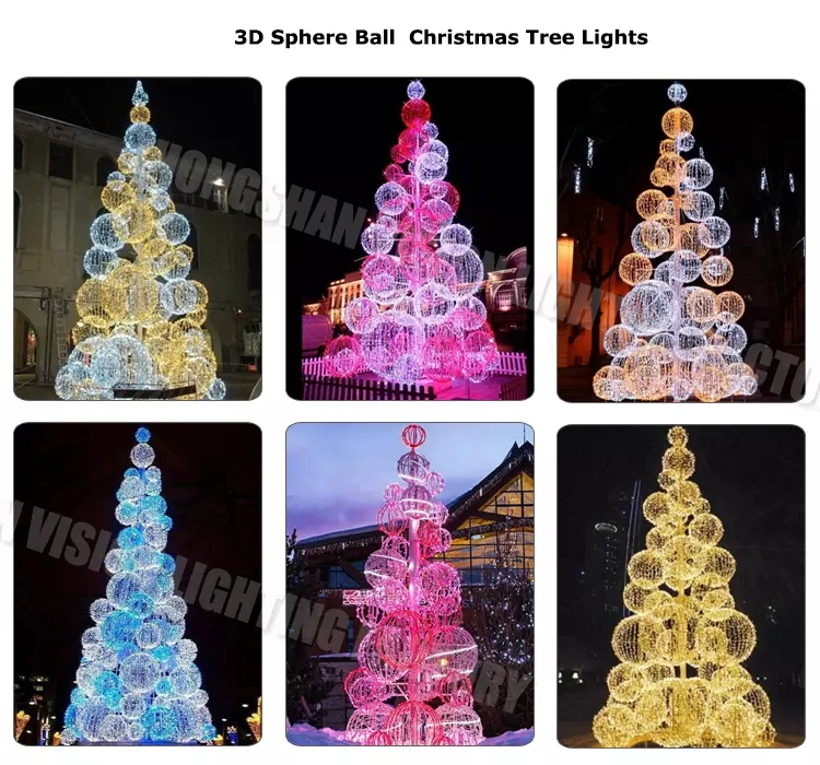 Giant LED 3D Cone Tree Light for Christmas Decoration