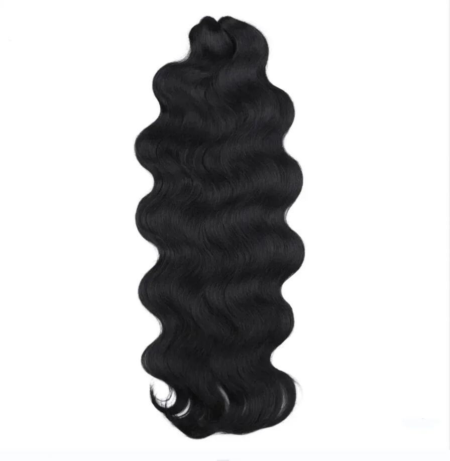 Wholesale Synthetic 24inch Body Wave Crochet Soft Long Hair Goddess Braids Hair Natural Wave Ombre Blond Hair Extensions