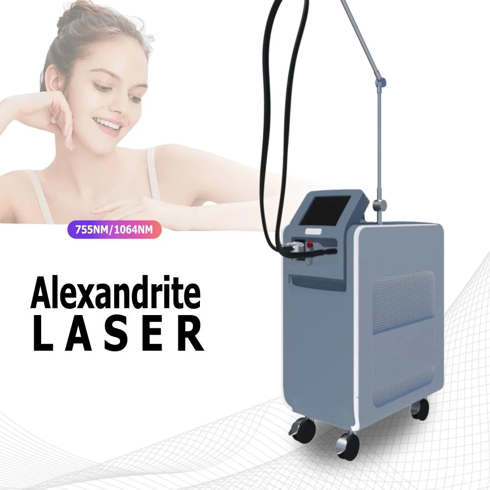 30% off Alex Laser 755nm Alexandrite 1064nm ND YAG with Nitrogen Cooling Fiber Conducted Laser for Salon Use Permanent Hair Removal Laser Machine