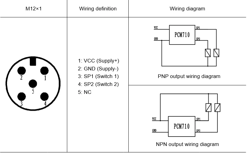 PNP Compatible Intelligent 5 M 10m H2O Water Liquid Level Switch