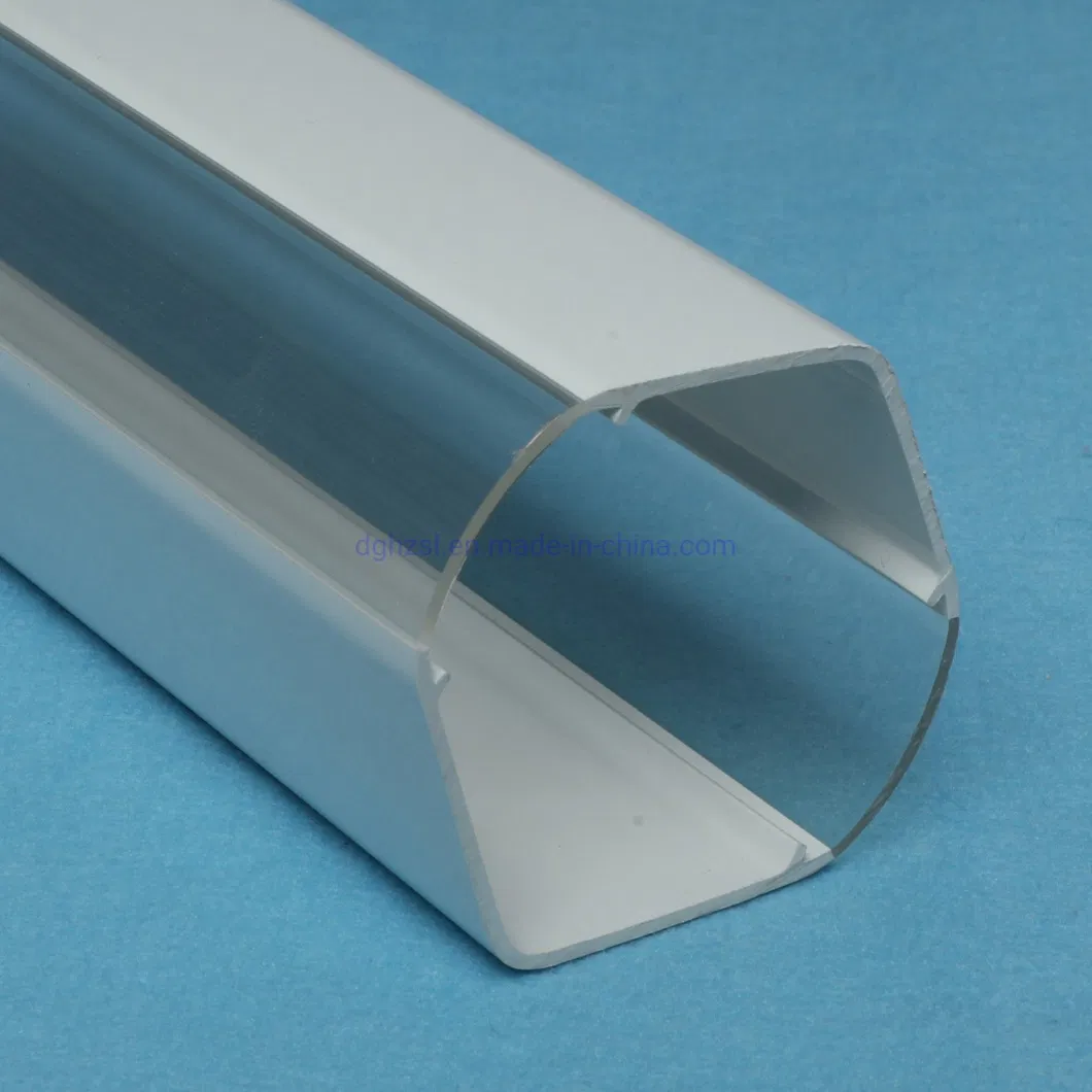 Opal Plastic PC Extrusion LED Tube Light Casing Profile /Cover