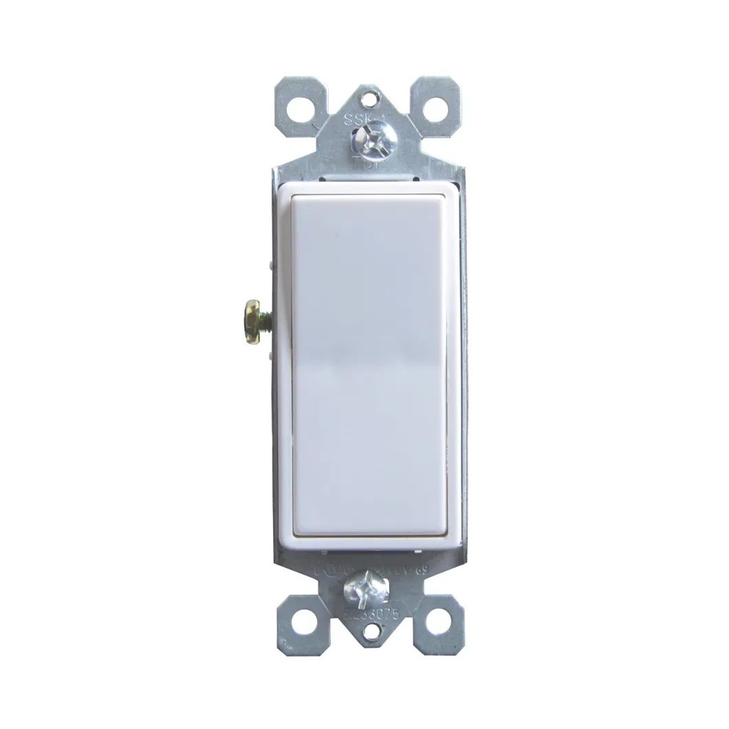 15AMP 120/277V Matte 3 Way Decorative Rocker Light Switch Replacement