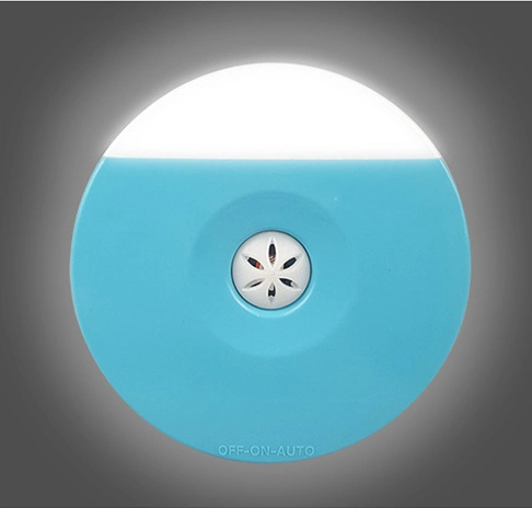 Round Wall Lamp Dusk Dawn LED Night Light Plug